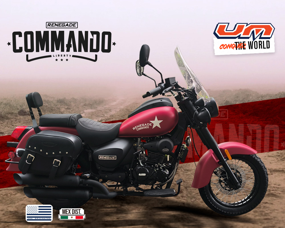 Renegade Liberty Commando 250 en exhibición móvil