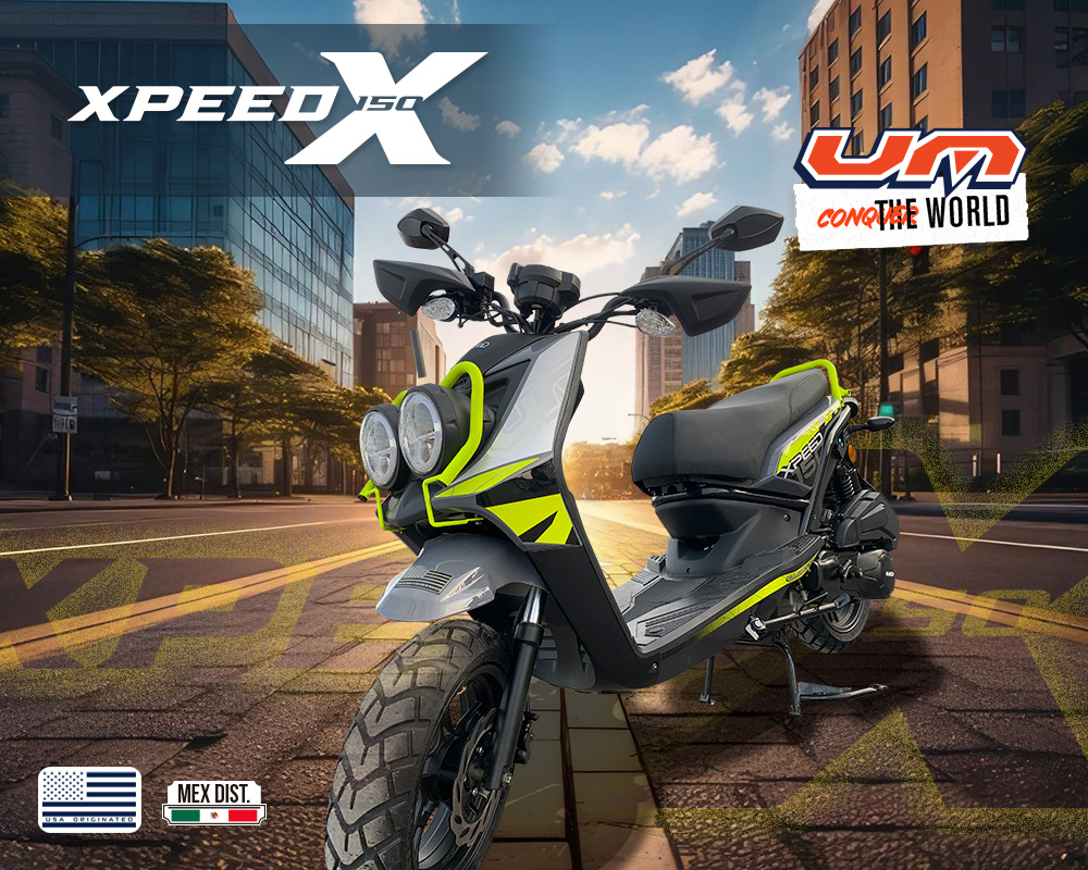 Xpeed 150 X en exhibición móvil